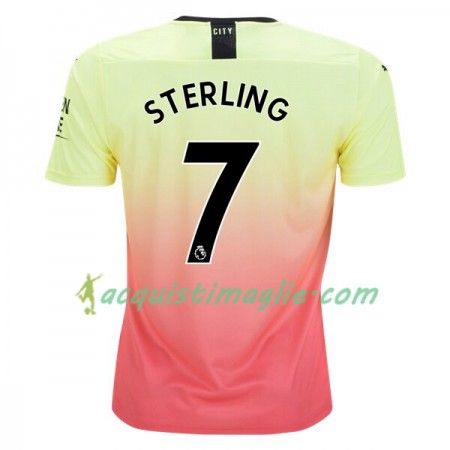 Divisa di Calcio Manchester City Sterling 7 Terza 2019/2020 